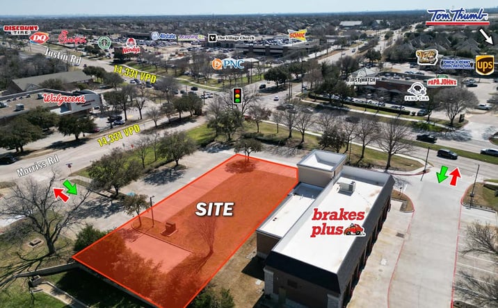 Pictures of Retail, Land property located at 2374 Justin Rd, Highland Village, TX 75077 for sales - image #1