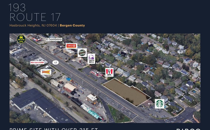 Pictures of Land property located at 193 Route 17, Hasbrouck Heights, NJ 07604 for sales - image #1
