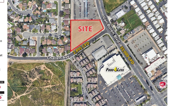 Pictures of Land property located at Van Buren Blvd. & Challen Ave., Riverside, CA 92503 for sales - image #1