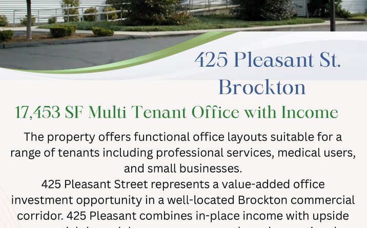 Pictures of Office property located at 425 Pleasant Street, Brockton, MA 02301 for sales - image #1