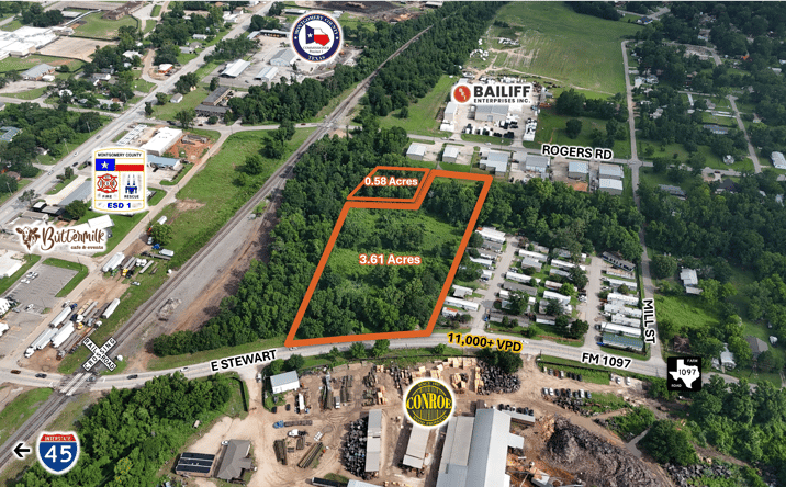 Pictures of Land property located at 301 E FM 1097 Rd, Willis, TX 76513 for sales - image #1