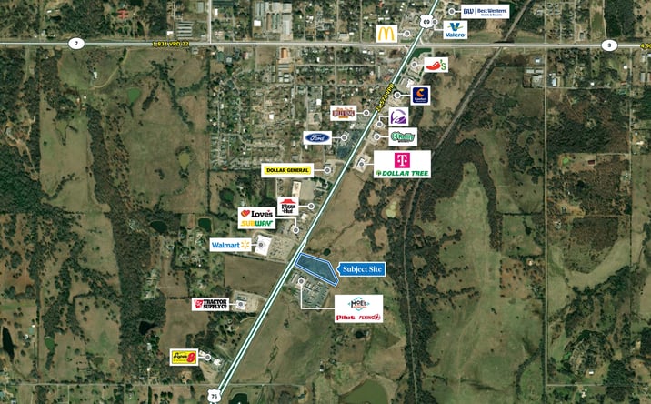 Pictures of Retail, Land property located at S Mississippi Ave and Redbud Ln, Atoka, OK 74525 for sales - image #1