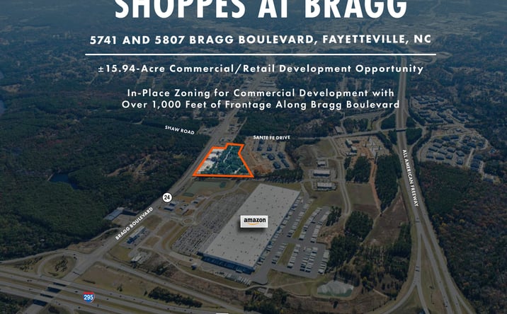 Pictures of Retail, Land property located at 5741 & 5807 Bragg Boulevard, Fayetteville, NC 28303 for sales - image #1