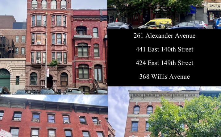 Pictures of Multifamily property located at 261 Alexander Avenue, Bronx, NY 10454, 441 East 140th Street, Bronx, NY 10454, 424 East 149th Street, Bronx, NY 10455, 368 Willis Avenue, Bronx, NY 10454 for sales - image #1