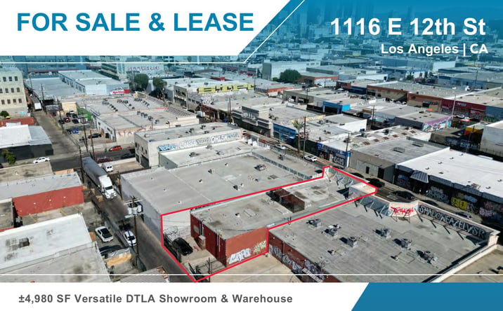 Pictures of Industrial, Retail property located at 1116 E 12th St, Los Angeles, CA 90021 for sales - image #1