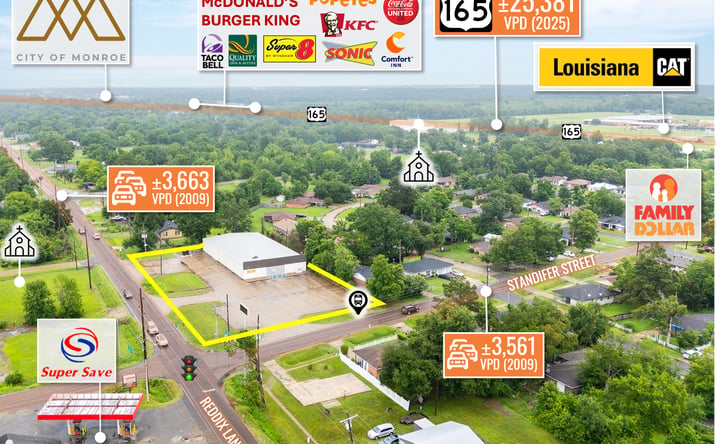 Pictures of Retail property located at 3415 Reddix Lane, Richwood, LA 71202 for sales - image #1