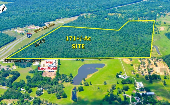 Pictures of Mixed Use, Land property located at NEC Hwy 59 and Industrial Dr Road, Shepherd, TX 77371 for sales - image #1