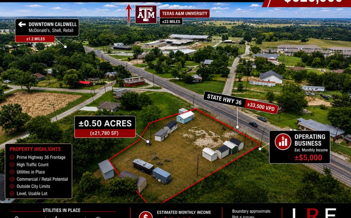 Pictures of Mixed Use, Business for Sale, Retail property located at 1126 Texas 36, Caldwell, TX 77836 for sales - image #1