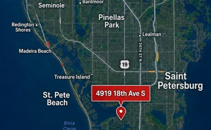 Pictures of Retail property located at 4919 18th Avenue South, Gulfport, FL 33707 for sales - image #1