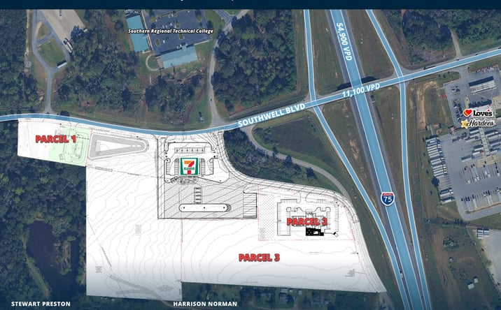 Pictures of Land property located at SWC of Southwell Blvd + Windy Hill Rd, Tifton, GA 31794 for sales - image #1
