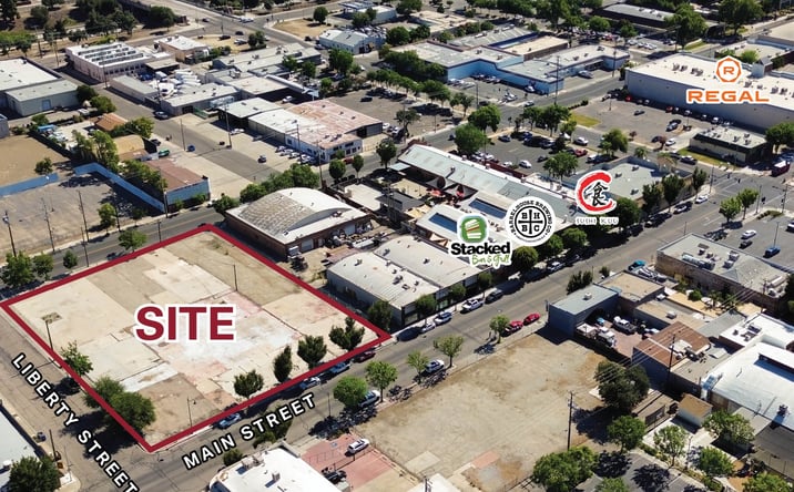 Pictures of Land property located at SWC Main Street and Liberty Street, Visalia, CA 10006-2234 for sales - image #1