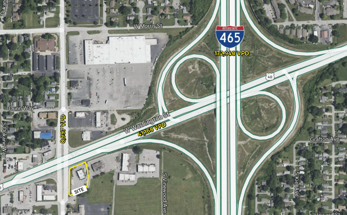 Pictures of Retail property located at 6243 West Washington Street, Indianapolis, IN 46241 for sales - image #1