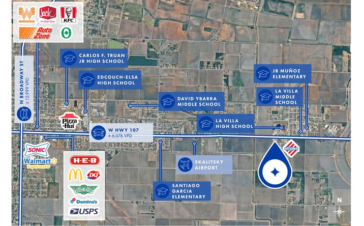 Pictures of Retail property located at 401 W HWY 107, La Villa, TX 78562 for sales - image #1