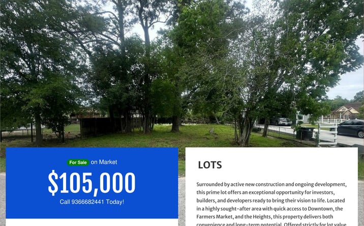 Pictures of Land property located at TBD Druid St, Houston, TX 77091 for sales - image #1