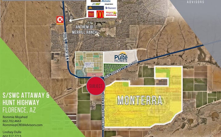 Pictures of Land property located at S/SEC Hunt Highway & Attaway Road, Florence, AZ 85132-7167 for sales - image #1
