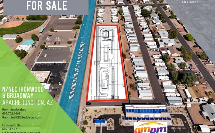 Pictures of Land, Retail property located at 1586 W Broadway Ave, Apache Junction, AZ 85120 for sales - image #1