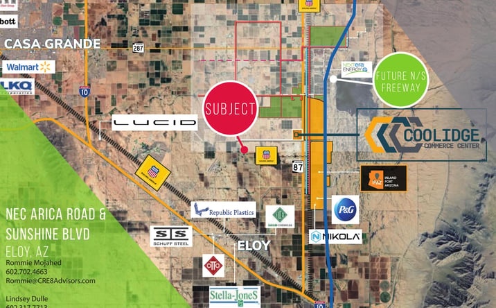 Pictures of Land property located at NEC Arica Road & Sunshine Blvd, Eloy, AZ 85131 for sales - image #1