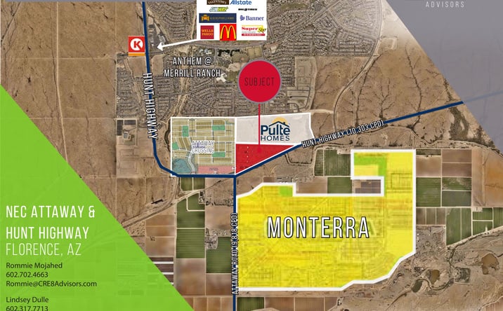 Pictures of Land property located at NEC Attaway Road & Hunt Highway, Florence, AZ 85132 for sales - image #1