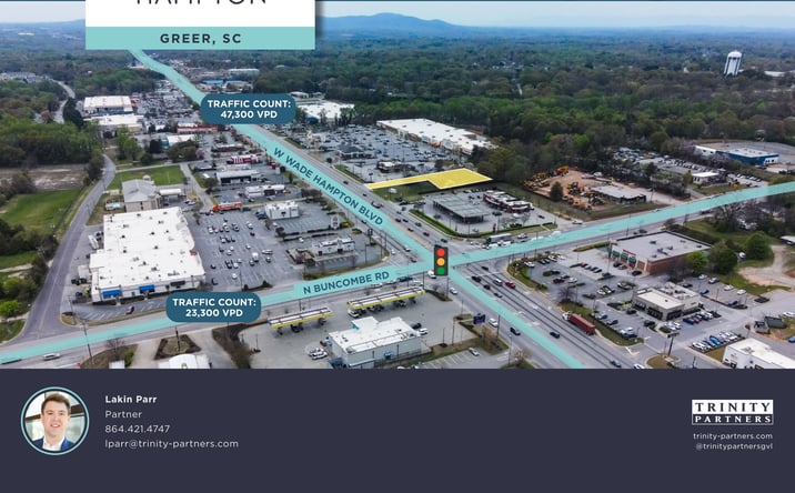 Pictures of Land, Office, Retail property located at 1308 West Wade Hampton Boulevard, Greer, SC 29650 for sales - image #1