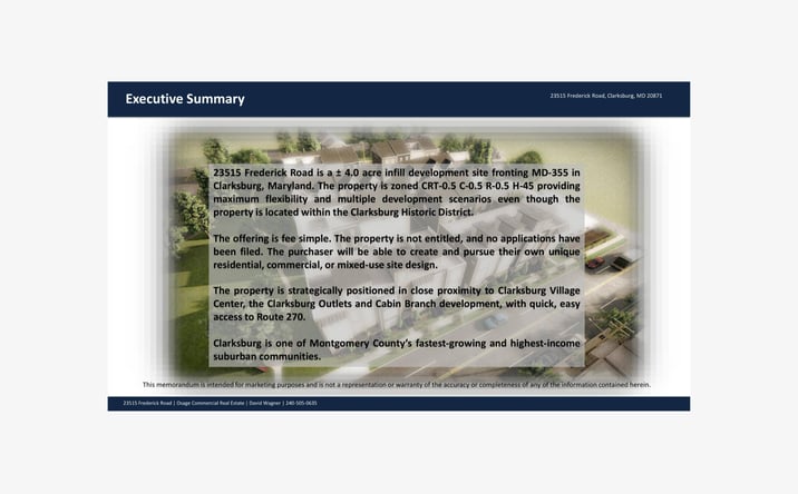 Pictures of Land, Mixed Use property located at 23515 Frederick Road, Clarksburg, MD 20871 for sales - image #1