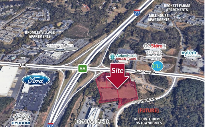 Pictures of Land property located at Gold Hill Rd & I-77, Fort Mill, SC 29715 for sales - image #1
