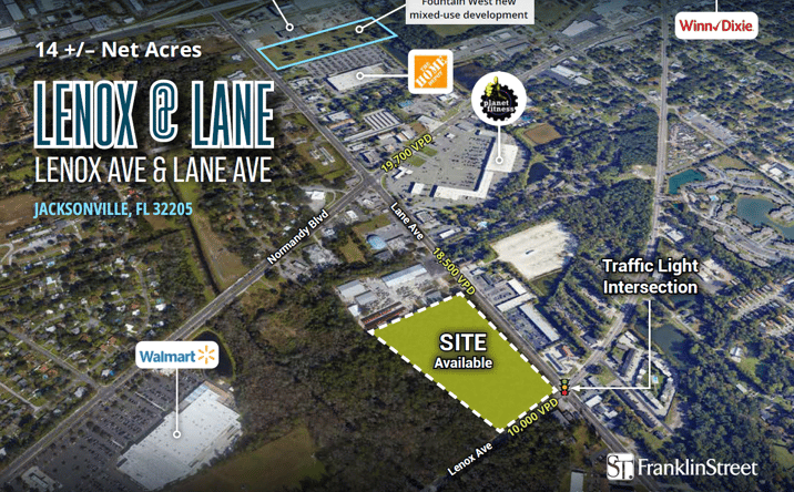Pictures of Land, Mixed Use property located at Lenox Ave & Lane Ave, Jacksonville, FL 32205 for sales - image #1