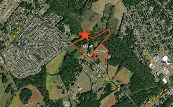 Pictures of Land property located at 7803 Stinson-Hartis Road, Indian Trail, NC 28079 for sales - image #1