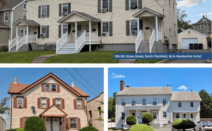Pictures of Multifamily property located at 256 Grove Street, North Plainfield, NJ 07060, 374 Somerset Street, North Plainfield, NJ 07060, 52 Marlborough Avenue, Middlesex, NJ 08846 for sales - image #1