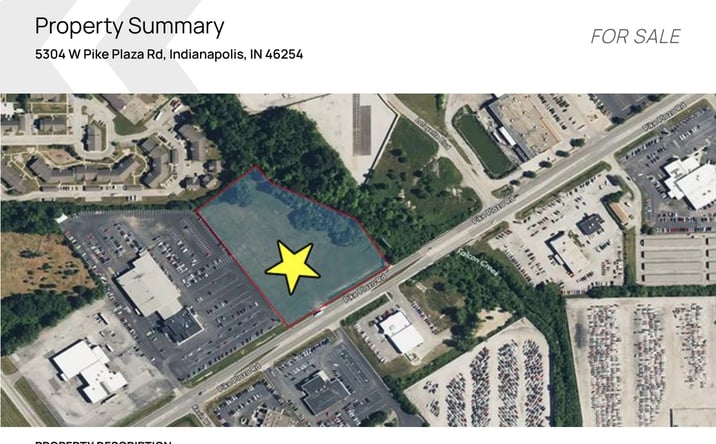 Pictures of Land property located at 5304 W Pike Plaza Rd, Indianapolis, IN 46254 for sales - image #1