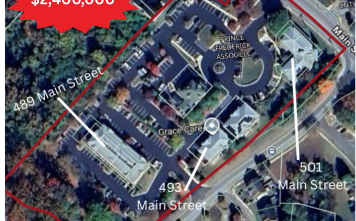 Pictures of Office property located at 493 Main Street, Prince Frederick, MD 20678, 489 Main Street, Prince Frederick, MD 20678, 501 Main Street, Prince Frederick, MD 20678 for sales - image #1