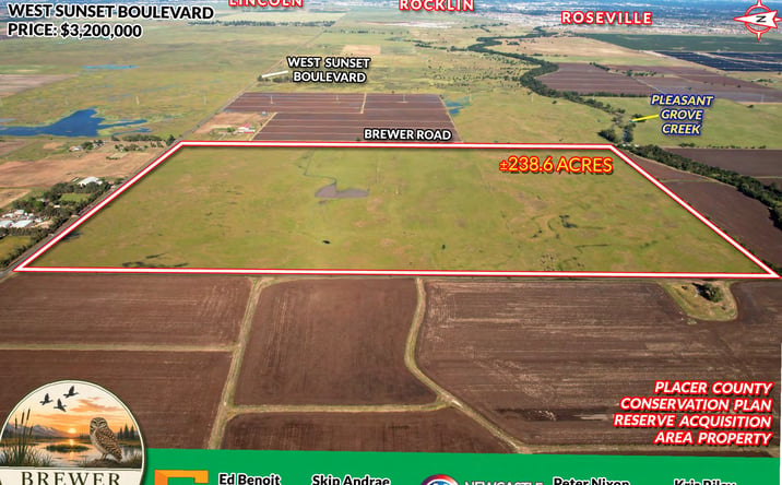 Pictures of Land property located at SWC Brewer Road & West Sunset Boulevard, Pleasant Grove, CA 95668 for sales - image #1