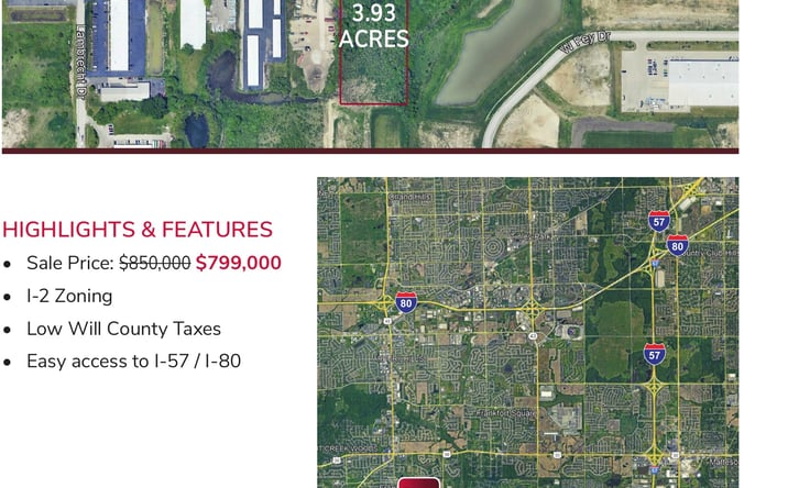 Pictures of Land property located at 300 E. Laraway Road, Frankfort, IL 60436 for sales - image #1