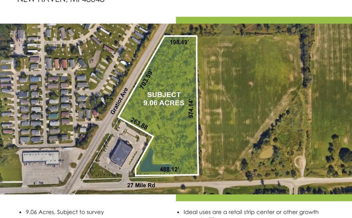 Pictures of Land property located at Gratiot Ave & 27 Mile Rd, New Haven, MI 48048 for sales - image #1