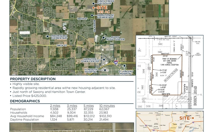 Pictures of Land property located at 156th St & Boden Rd, Noblesville, IN 46060 for sales - image #1