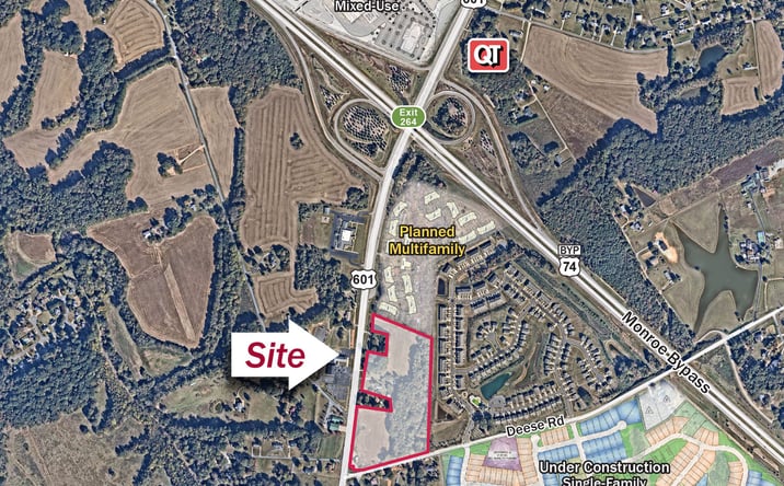 Pictures of Mixed Use, Land property located at Highway 601 at Deese Road, Monroe, NC 28110 for sales - image #1