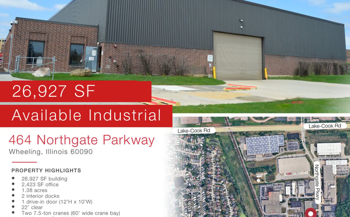 Pictures of Industrial property located at 464 Northgate Parkway, Wheeling, IL 60090 for sales - image #1