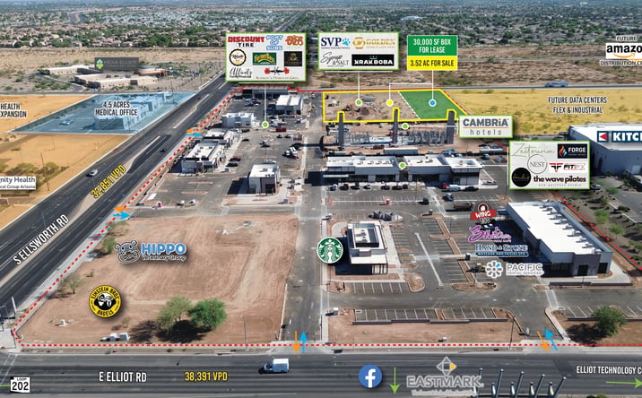 Pictures of Land property located at NEC Ellsworth Rd and Elliot Rd, Mesa, AZ 85212 for sales - image #1