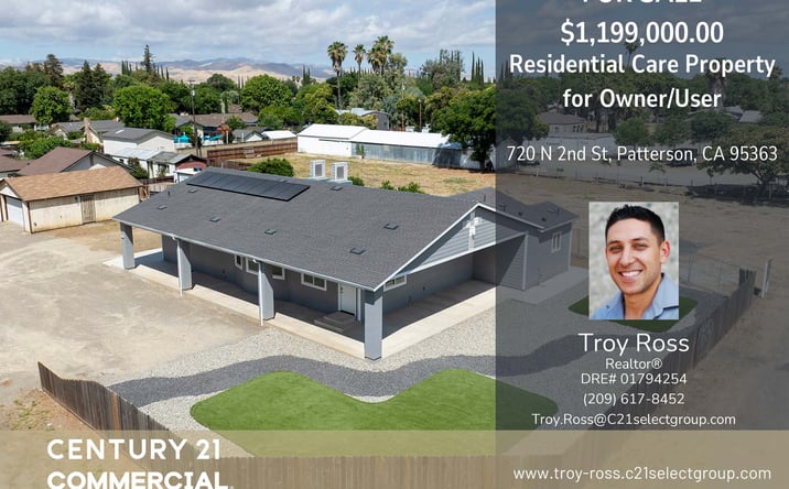 Pictures of Senior Living, Special Purpose property located at 720 N 2nd St, Patterson, CA 95363 for sales - image #1
