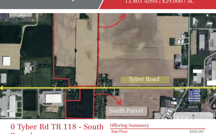 Pictures of Land property located at 0 Tyber Rd TR 118 - South Parcel, Tiffin, OH 44883 for sales - image #1