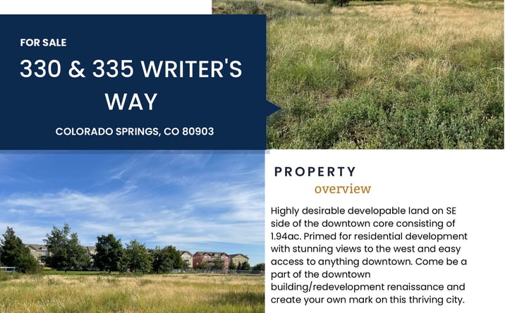 Pictures of Land property located at 330 & 335 Writer's Way, Colorado Springs, CO 80903 for sales - image #1