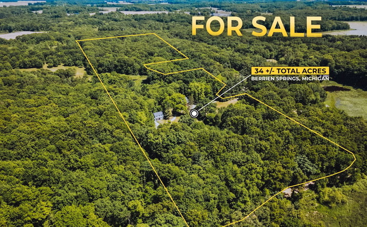 Pictures of Land property located at 34± Acres, Berrien Springs, MI 49103 for sales - image #1