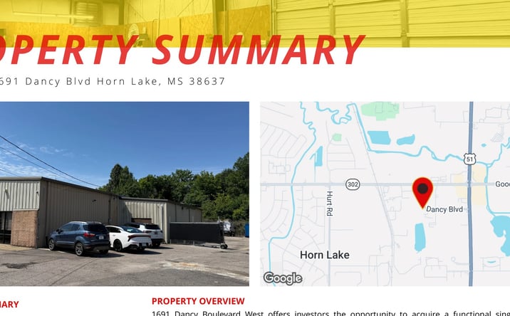 Pictures of Industrial property located at 1691 Dancy Boulevard West, Horn Lake, MS 38637 for sales - image #1