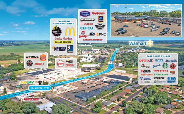 Pictures of Retail property located at 2910-2996 Court Street, Pekin, IL 61554 for sales - image #1