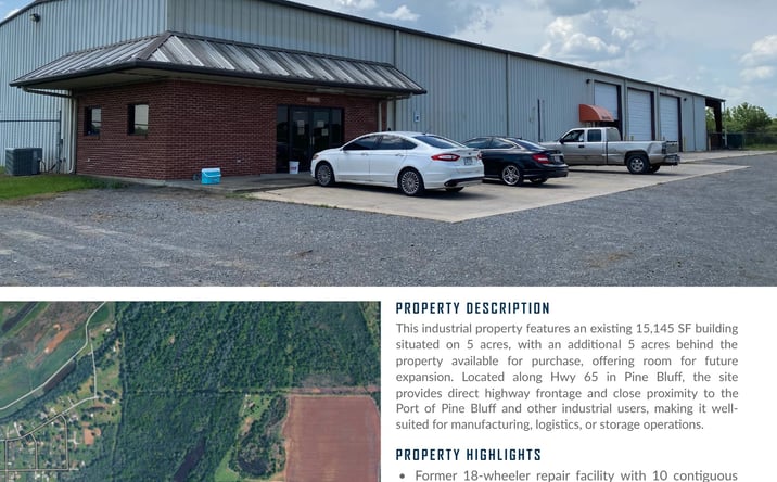 Pictures of Industrial property located at 4325 U.S. 65, Pine Bluff, AR 71601 for sales - image #1