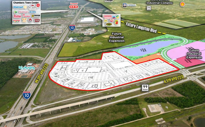 Pictures of Land property located at NWC of I-10 & Grand Parkway, Mont Belvieu, TX 77523 for sales - image #1