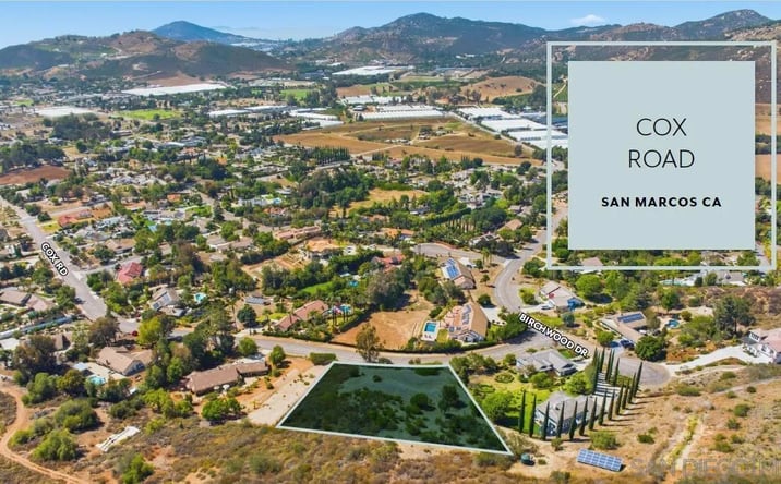 Pictures of Land property located at Cox Rd. Unit 0, San Marcos, CA 92069 for sales - image #1