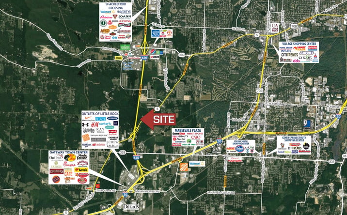 Pictures of Land property located at 7710 & 7722 Stagecoach Rd, Little Rock, AR 72204 for sales - image #1