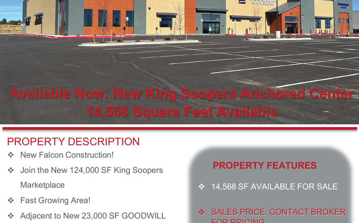 Pictures of Retail property located at 7520 Falcon Market Pl, Falcon, CO 80831 for sales - image #1