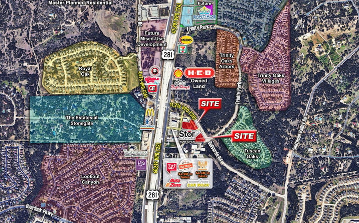 Pictures of Land property located at SEQ of US Hwy 281 & Bulverde Rd, San Antonio, TX 78216 for sales - image #1