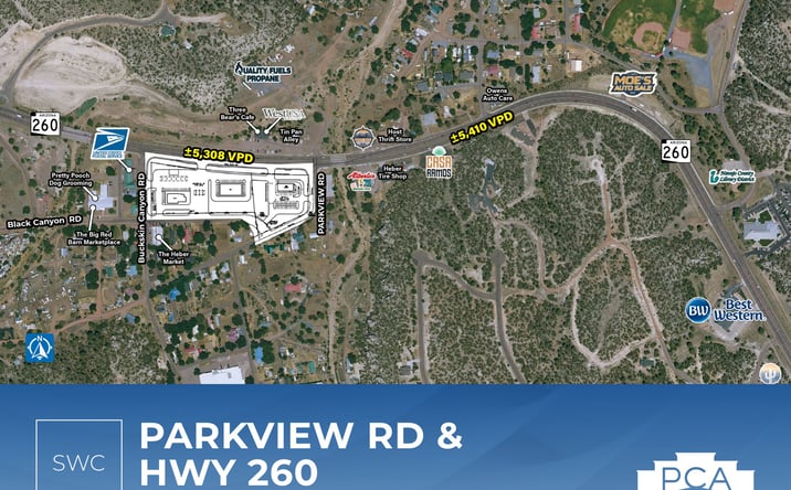 Pictures of Land, Retail property located at Parkview Rd & HWY 260 | SWC, Heber, AZ 85928 for sales - image #1